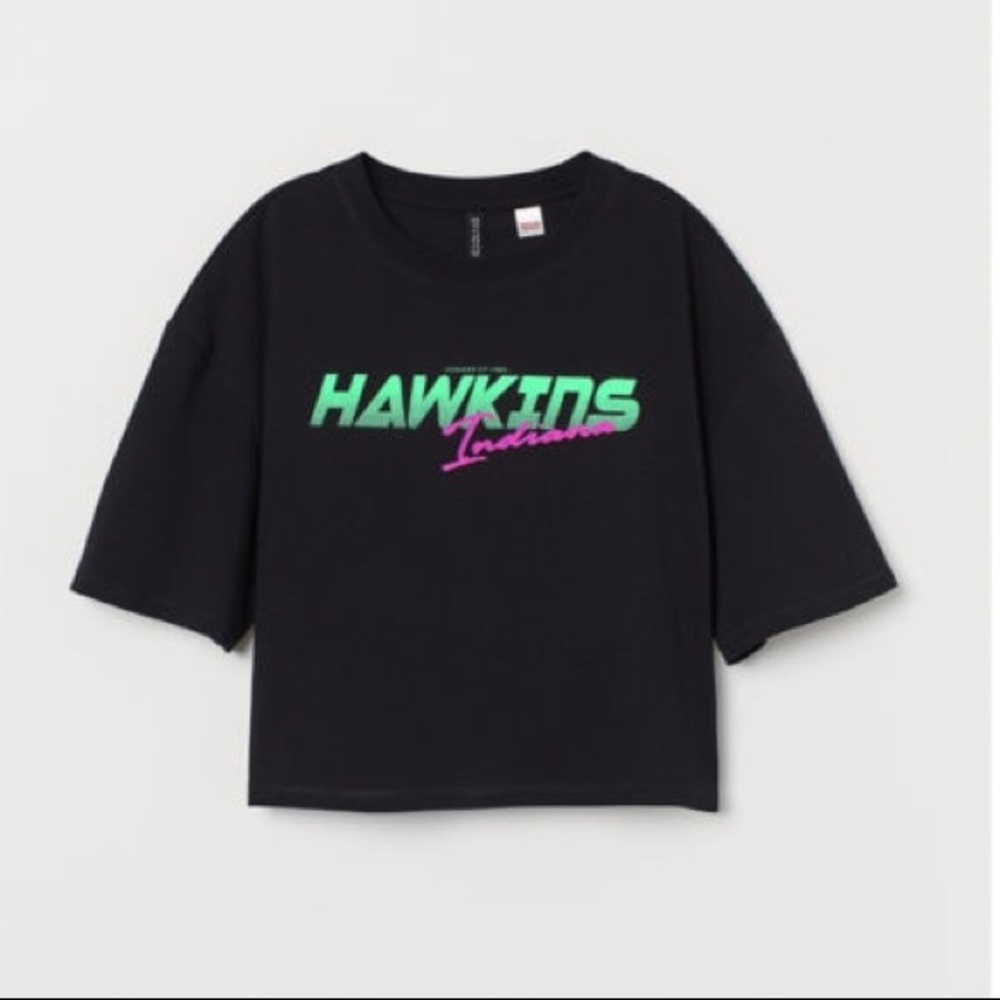 Stranger Things cropped tee